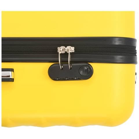 Set Trolley A Custodia Rigida 3 Pz Giallo In Abs - Foto 8