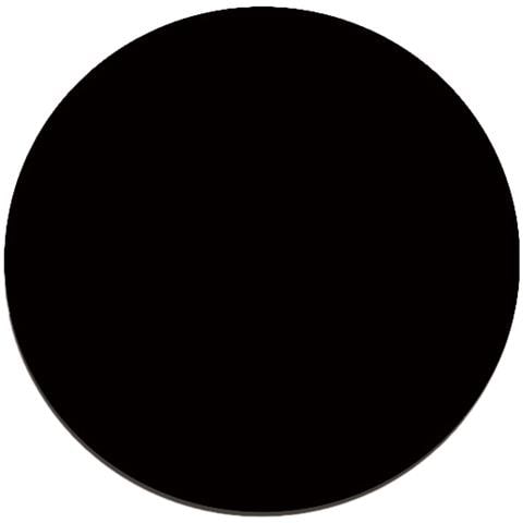 Tappetino Per Mouse Rotondo Con Bordi Cuciti Black M - Foto 1
