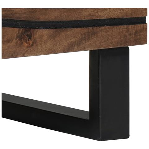 Armadi da comodino 2 pezzi 40x33,5x46 cm in legno massello di mango - Foto 9