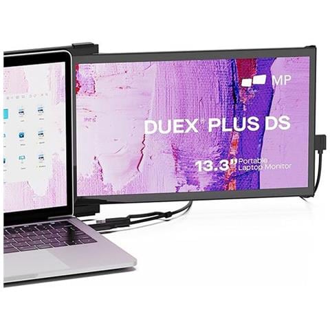 Schermo Esterno Portatile 13.3"" Full Hd Rotativo Per Pc Modello Duex Plus Ds, Nero - Foto 1