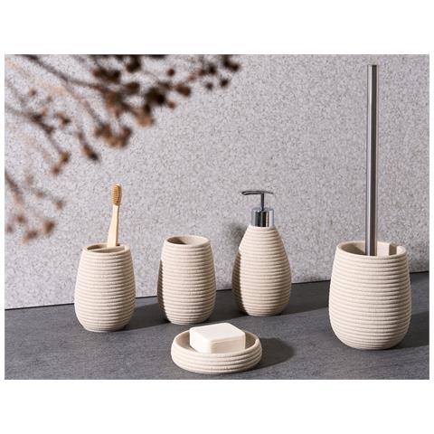 Set Da 5 Accessori Per Il Bagno Quila Beige Chiaro - Foto 1