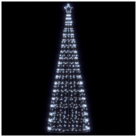 Albero di Natale a LED 550 LED Bianco Freddo 304 cm - Foto 2