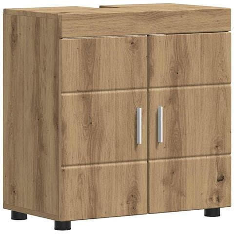 Mobile per lavabo da bagno con porta TULUM rovere artigianale - Foto 1