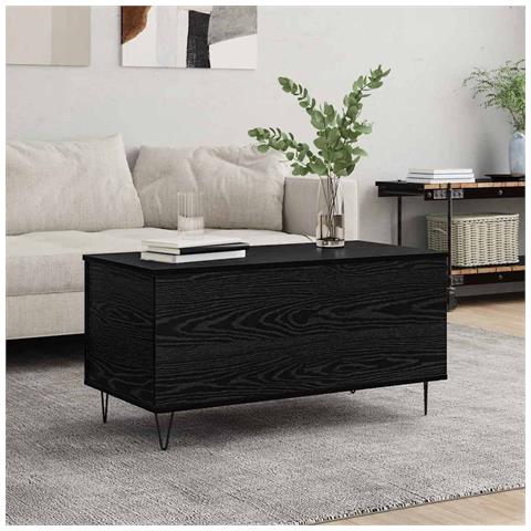 Tavolino da salotto Rovere nero 90 x 44.5 x 45 cm - Foto 2