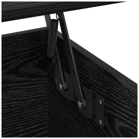 Tavolino da salotto Rovere nero 90 x 44.5 x 45 cm - Foto 9