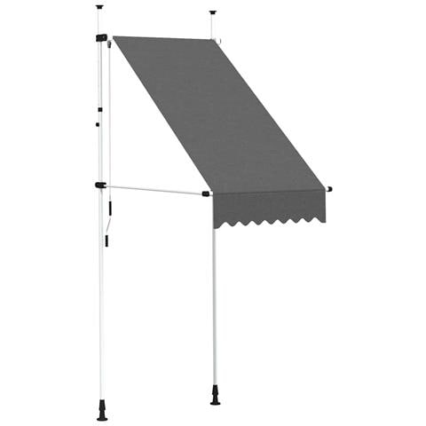 Lusso Casadino -  Tenda Da Sole Retrattile Manuale 100 Cm Antracite - Foto 1