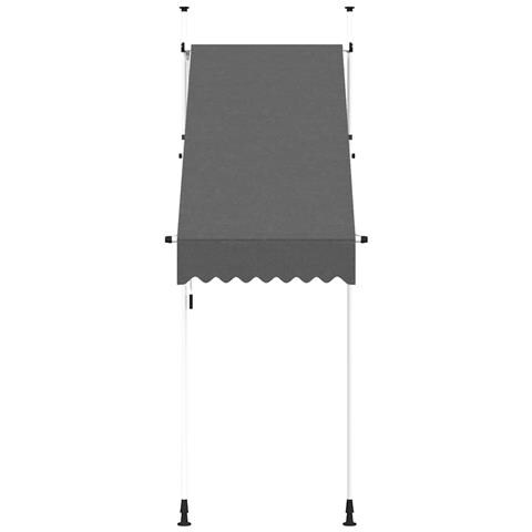 Lusso Casadino -  Tenda Da Sole Retrattile Manuale 100 Cm Antracite - Foto 2