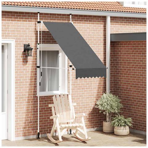 Lusso Casadino -  Tenda Da Sole Retrattile Manuale 100 Cm Antracite - Foto 8