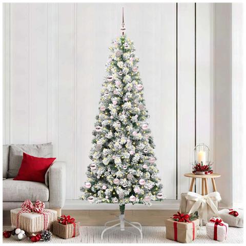 Albero di Natale Artificiale con Rami Pieghevoli 240 cm - Foto 2