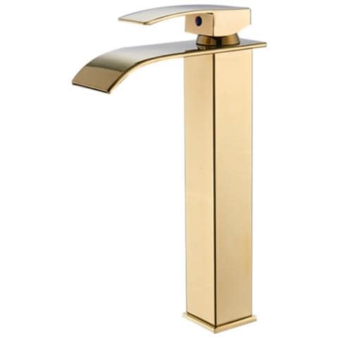 Rubinetto per lavabo da bagno, Blackswan, tipo M104, modello oro, misura 25 cm - Foto 1