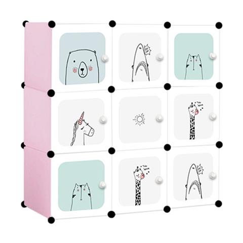 Armadio modulare Oskar, rosa - Foto 1