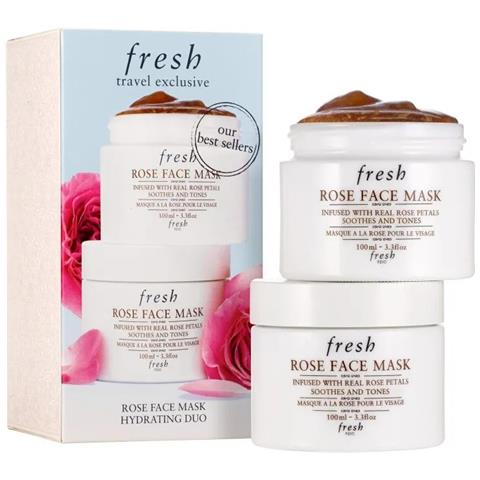 Set Duo,, Rose, Lenitivo & Tonificante, Maschera Crema, Per Il Viso, 2 Pz, 100 Ml - Foto 1