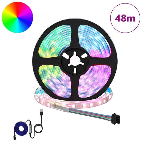 Striscia LED 12 pcs Nero e trasparente 4000 mm Rame e plastica - Foto 2