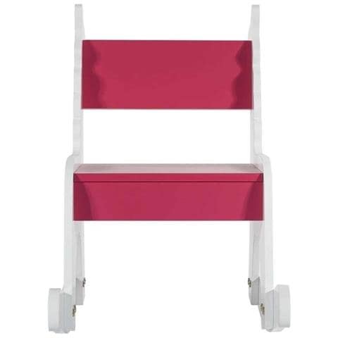 Dondolo Per Bambini Legno Laccato Rosa - Foto 2