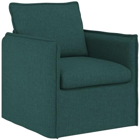 Divano Verde Scuro 195 x 82 x 85 cm Tessuto - Foto 1