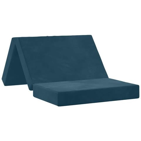 Divano Letto Pieghevole 80 x 67 x 45 cm Blu - Foto 1