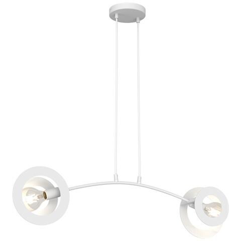 Lampada A Sospensione Euforia In Acciaio Bianco - Foto 1