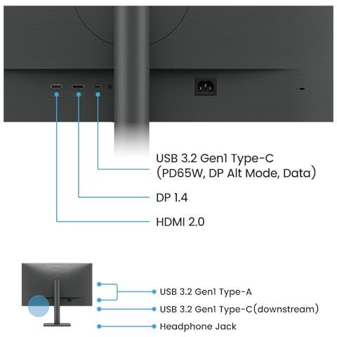 RD270Q Monitor PC 68,6 cm (27") 2560 x 1440 Pixel Wide Quad HD Nero - Foto 2