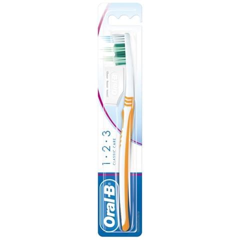 Spazzolino Classic 99319020 40 Medio Ergonomico Profilo Ondulato pz. 1 Bianco Arancione - Foto 5