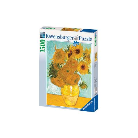 Puzzle Arte Van Gogh Vaso con Girasoli 1500 pz 60 x 84 cm 16206 - Foto 2