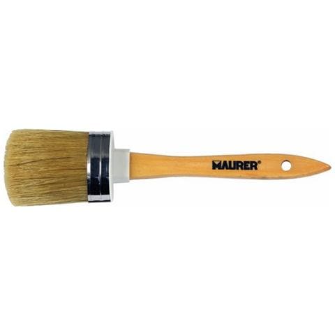 Pennello Ovalino Pura Setola N. 8 con Manico in Legno - Foto 1