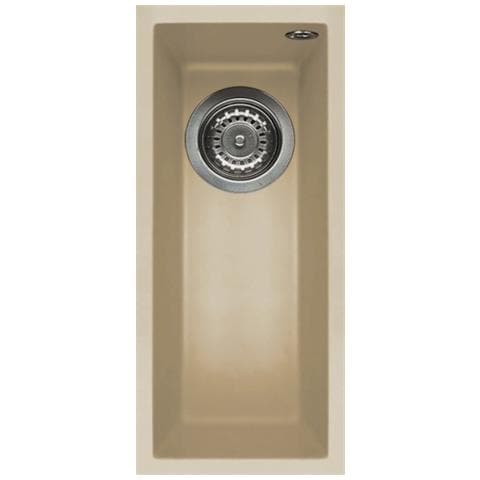 Lavello Quadra 50 Keratek Plus Sottotop 20x44 cm 1 vasca Colore Champagne 95 - Foto 1