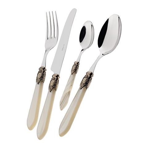 Posate Oxford , Set 24 Pz. - Avorio Golden - Foto 1