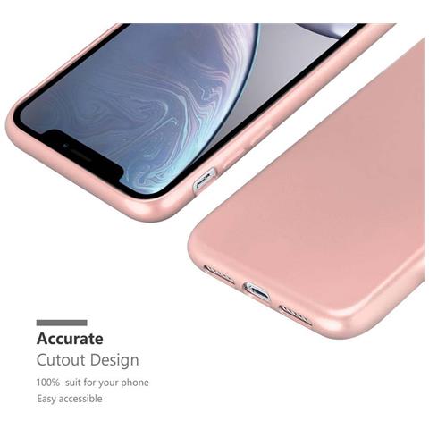 Cadorabo Custodia Compatibile Con Apple Iphone Xr In Oro Rosa Metallico - Coperchio Protettivo In Silicone Tpu Flessibile - Foto 9