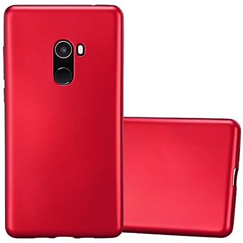 Custodia Compatibile Con Xiaomi Mi Mix 2 In Rosso Metallico - Coperchio Protettivo In Silicone Tpu Flessibile - Foto 1