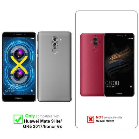 Custodia Compatibile Con Honor 6x In Rosso Mela - Coperchio Protettiva Con Chiusura Magnetica, Funzione Stand E Tasca Per Le Carte - Foto 9
