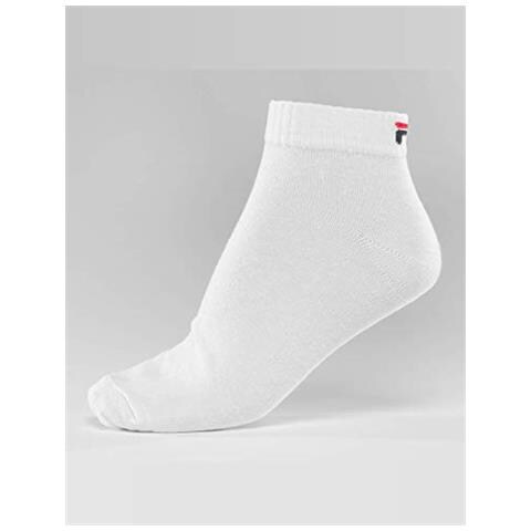 3 Paia Di Calzini Quarter Sneaker Socks Trainer Calze Unisex 35-46 - Colori Multipli: Colour: White | Size: 35-38 - Foto 2