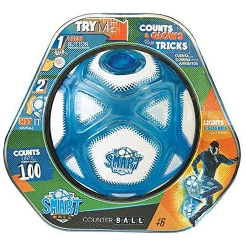 Calcio Regalo Sfera Astuta Sbcb1b I Ragazzi Femmine Bambino Di Et 34567891012 Anni Calci Conteggio Sfera Di Potere Con Incandescenza Luci E Suoni Training Ragazzi White Blue - Foto 4