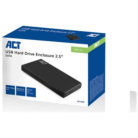 AC1200 contenitore di unità di archiviazione Box esterno HDD /SSD Nero 2.5" - Foto 2