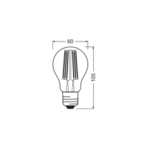 Ledvance A Lampadina Led E27 Trasparente 5w 1055lm 3000k Ip20 300° [lv-4099854002823] - Foto 4