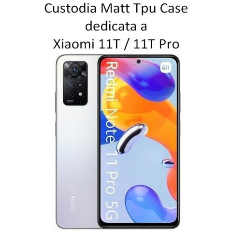 Custodia Tpu Silicone Cover Case Per Xiaomi 11t - 11t Pro Black - Foto 2