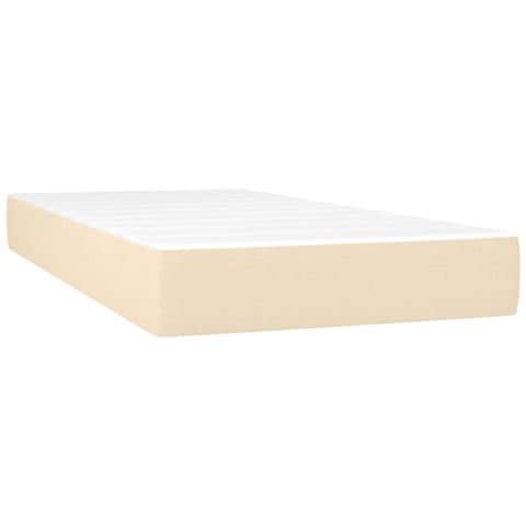 Materasso A Molle Insacchettate Crema 90x190x20 Cm In Tessuto - Foto 1