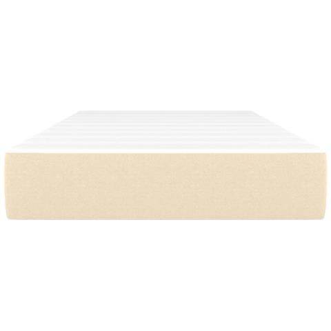 Materasso A Molle Insacchettate Crema 90x190x20 Cm In Tessuto - Foto 2