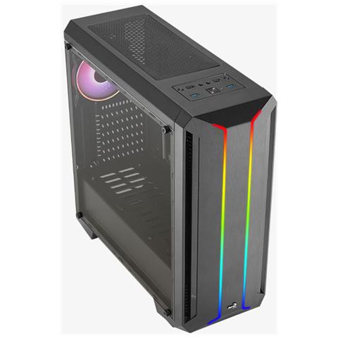 Case Skyline ARGB Midi Tower ATX, micro ATX, Mini-ITX 2 Porte USB 3.2 Nero (Finestrato) - Foto 2