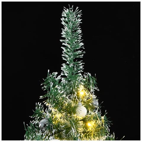 Albero Di Natale Artificiale Con 300 Led Palline E Neve 180 Cm - Foto 2