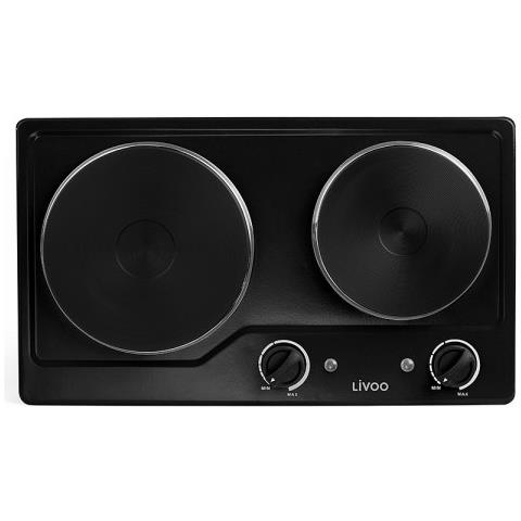 Fornello Elettrico 2 Fuochi DOC168N Potenza 2500w Colore Nero - Foto 1