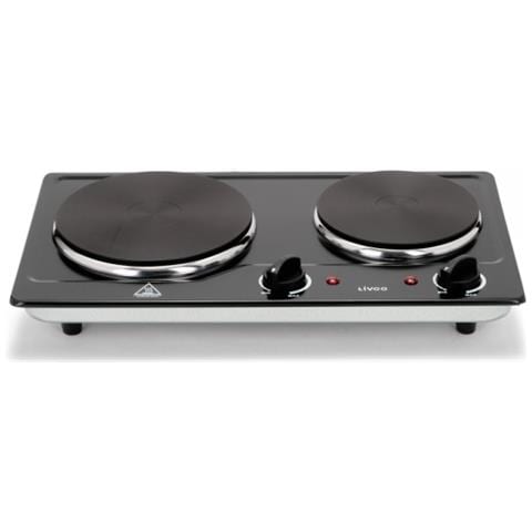 Fornello Elettrico 2 Fuochi DOC168N Potenza 2500w Colore Nero - Foto 2
