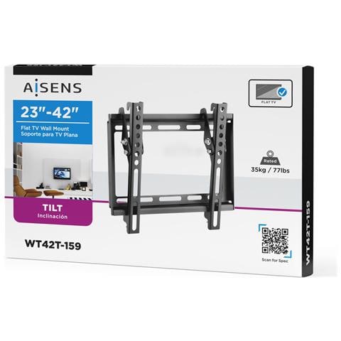 Wt42t-159 Supporto Tv A Parete 106,7 Cm (42"") Nero - Foto 2