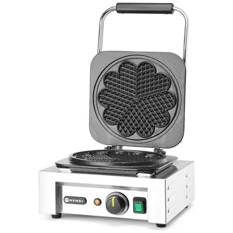 Piastra Per Waffle Cuore, 230v / 2200w, 330x543x (h) 550mm - Foto 1