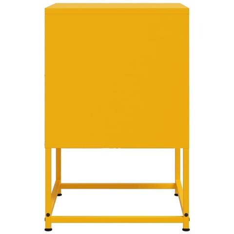 Comodino Giallo Senape 36x39x60,5 Cm In Acciaio - Foto 2