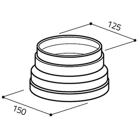 1052M Accessorio Per Cappa Connettore Per Condotto - Foto 2