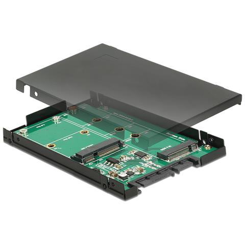 Convertitore 2.5? SATA 22 pin > 1 x M. 2 Chiave B + 1 x mSATA - Foto 2