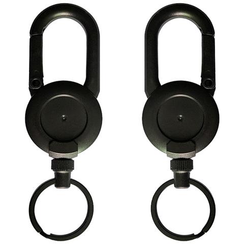 Portachiavi Con Cordino Retrattile In Confezione Da 2: Sicurezza E Prevenzione Delle Perdite - Foto 1