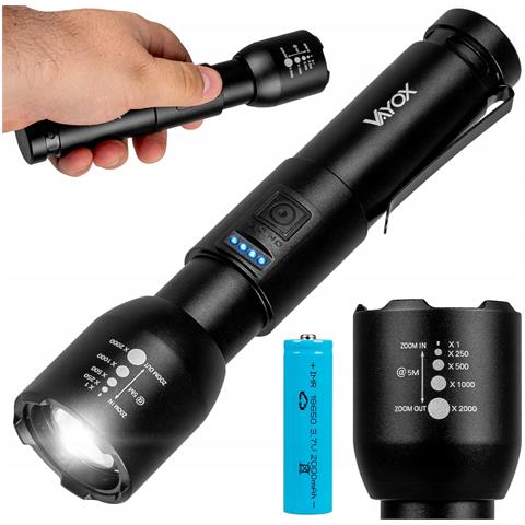 Torcia Ricaricabile 800lm 20w Led Va0180 - Foto 1