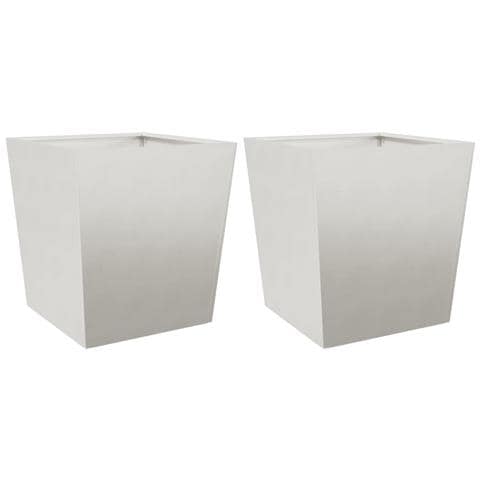 Fioriere da Giardino 2 pz 50x50x50 cm in Acciaio Inox - Foto 1