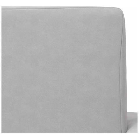 Divano per Bambini Grigio Chiaro in Morbido Peluche - Foto 2